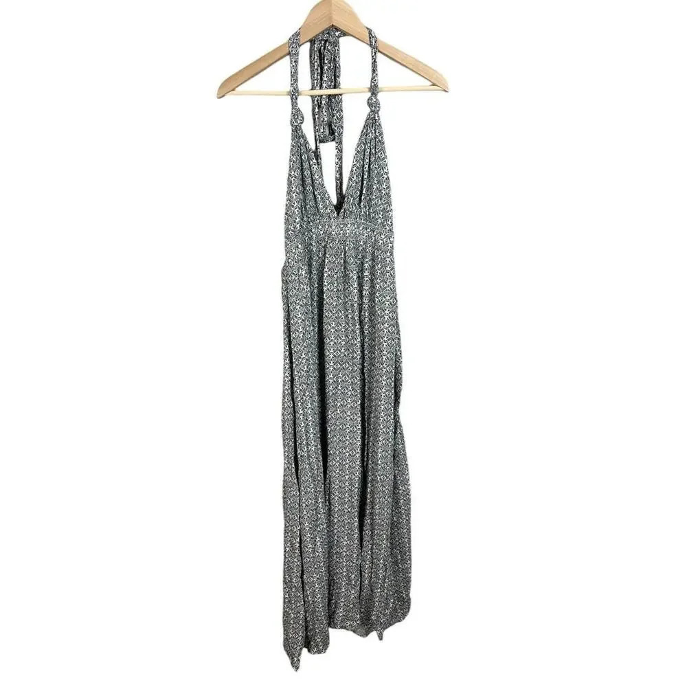 Lulu’s Casablanca Queen Black and White Print Maxi Dress Size Small Rayon Womens - Picture 3 of 11